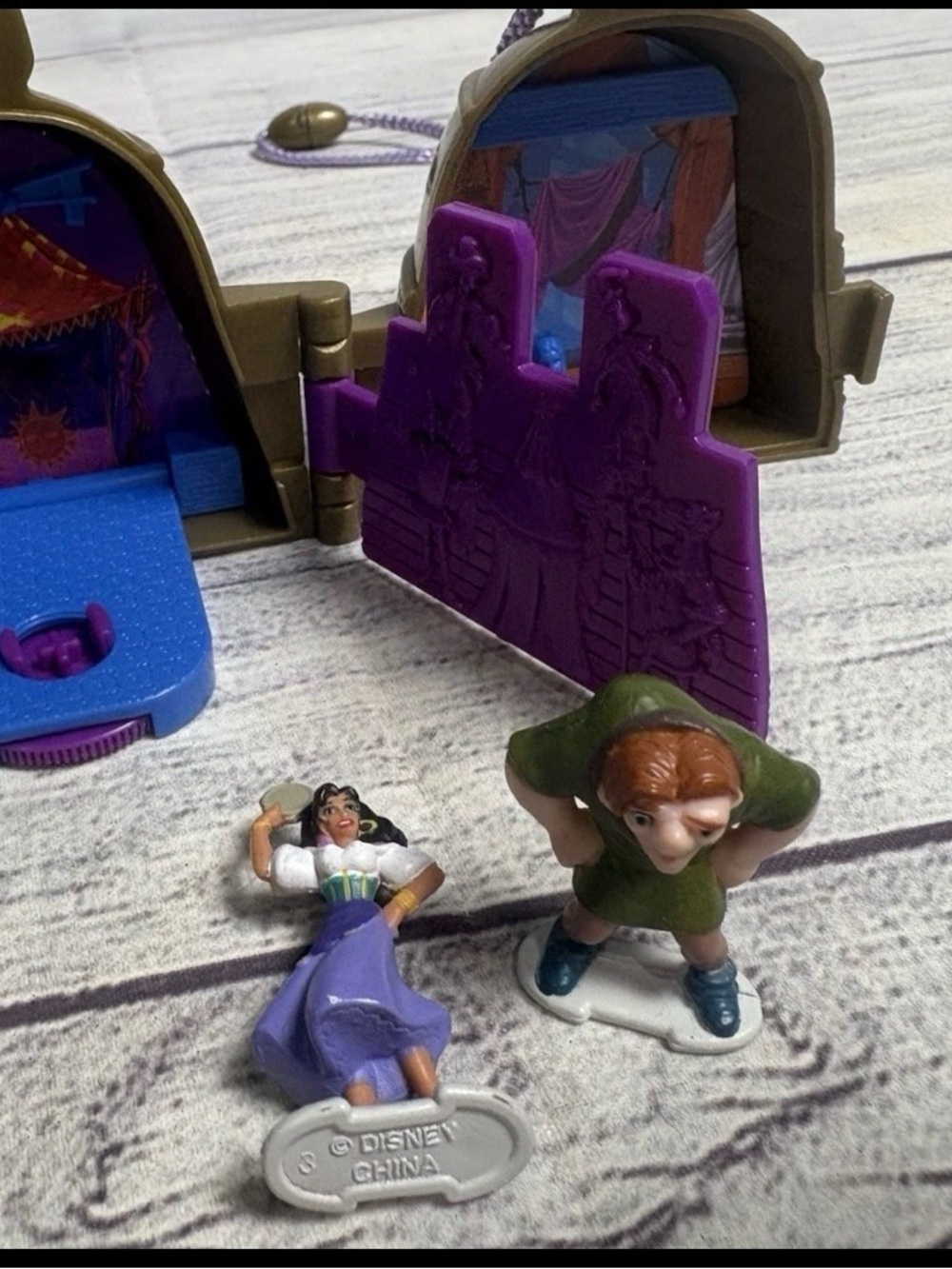 Polly Pocket Vintage Necklace Miniature Humpback Of Notre Dame